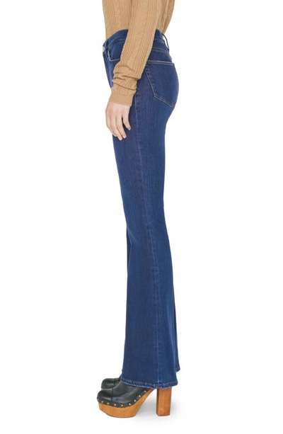 Shop Frame Le High Waist Flare Jeans In Majesty