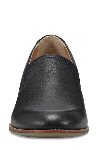 Earth Edna Womens Leather Slip On Loafers In Black