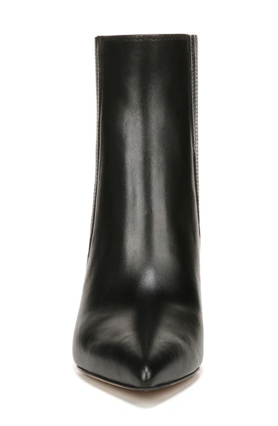 Shop Veronica Beard Lisa 70mm Pointed Toe Bootie In Black Leather