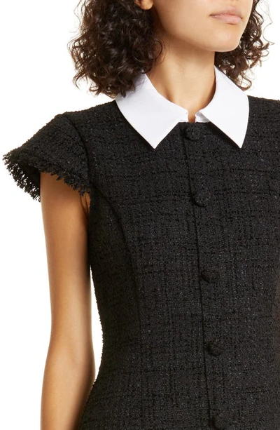 Shop Likely Riello Tweed Dress In Black