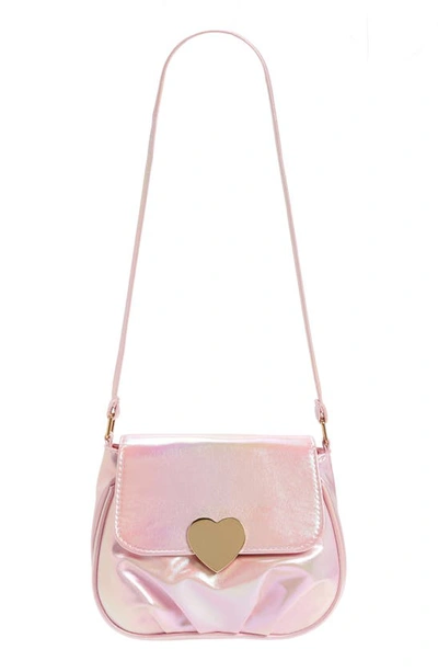 Shop Capelli New York Kids' Metallic Crossbody Bag In Pink