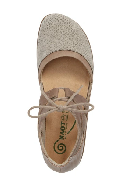 Shop Naot Kata Lace-up Sandal In Beige Leather