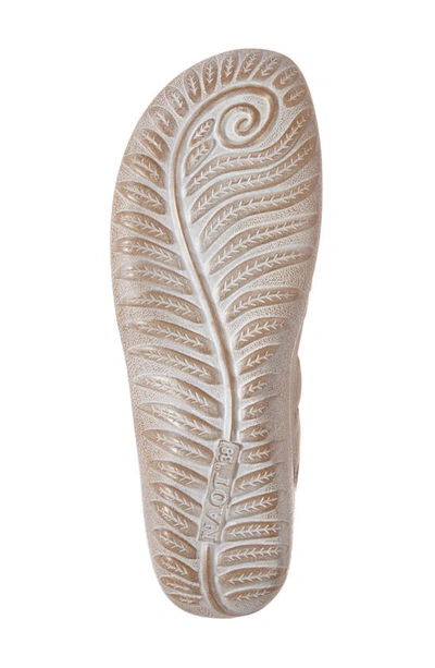 Shop Naot Kata Lace-up Sandal In Beige Leather