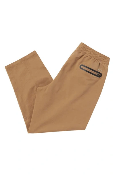 Shop Volcom Streamlined Shell Cargo Pants In Dusty Brown