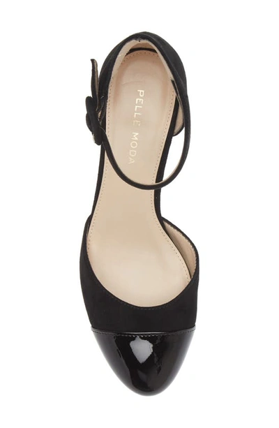 Shop Pelle Moda Ummi Block Heel Pump In Black