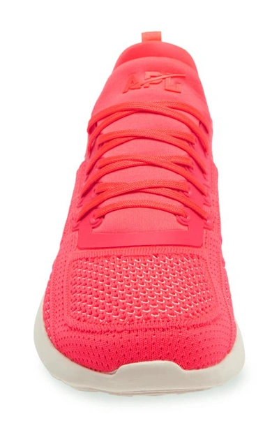 Shop Apl Athletic Propulsion Labs Techloom Tracer Knit Training Shoe In Red/ Beige