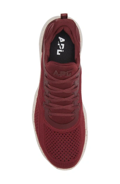 Shop Apl Athletic Propulsion Labs Techloom Tracer Knit Training Shoe In Burgundy/ Cream