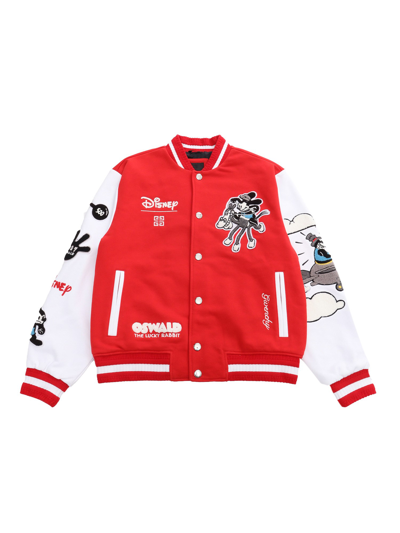 Shop Givenchy Disney Bomber Jacket In Red