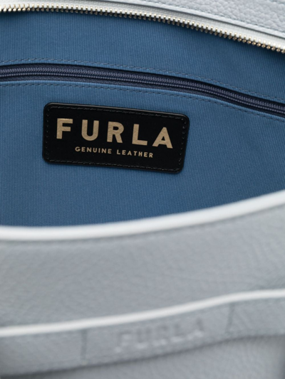 Shop Furla Large Giove Tote Bag In Blue