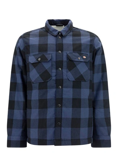 Shop Dickies Shirts In Navy Blue