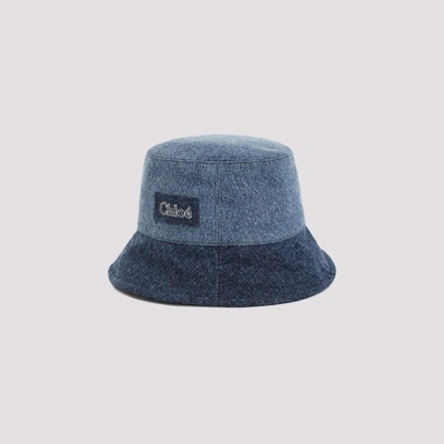 Shop Chloé Chloe Romy Hat In Za Multicolor Blue
