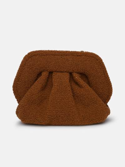 Shop Themoirè Gea Coral Sponge Bag In Vegan Caramel Fabric In Brown