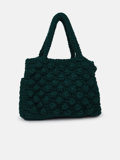 Shop Chica Giselle Shopping Bag In Green Fabric