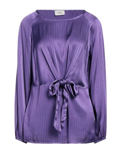 Shop Vicolo Woman Top Purple Size S Viscose, Polyester