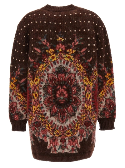 Shop Etro Jacquard Cardigan Sweater, Cardigans Multicolor