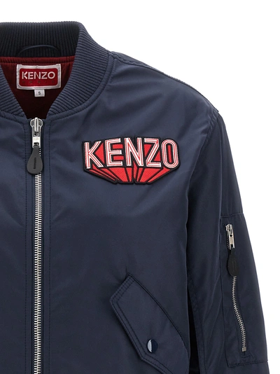 Shop Kenzo 3d Casual Jackets, Parka Blue