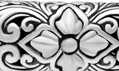 Shop Devata Sterling Silver Dragon Bone Chain Floral Filigree Bar Bracelet