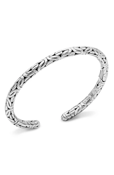 Shop Devata Byzantine Cuff Bracelet In Silver