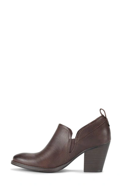 Baretraps Caroline Faux Leather Bootie In Dark Brown