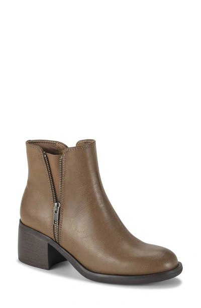 Baretraps Legacy Womens Faux Leather Ankle Ankle Boots In Truffle