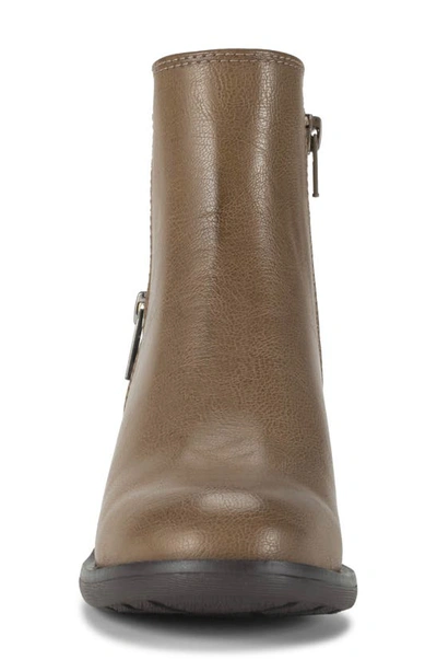 Baretraps Legacy Womens Faux Leather Ankle Ankle Boots In Truffle