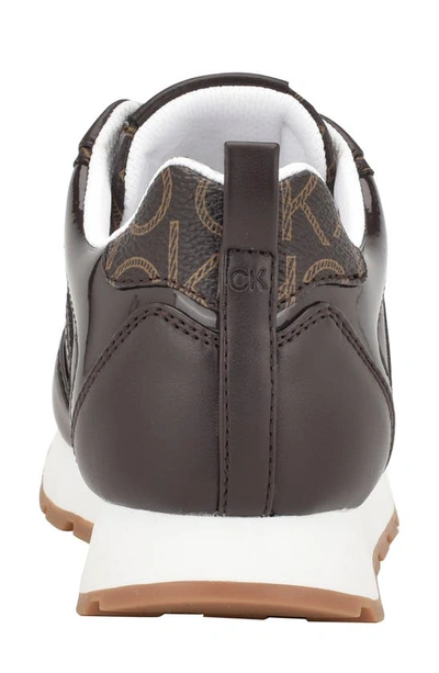 Calvin Klein Women's Carlla Logo Sneakers In Brown