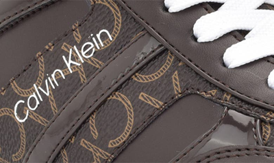 Shop Calvin Klein Carlla Lace Up Sneaker In Brown