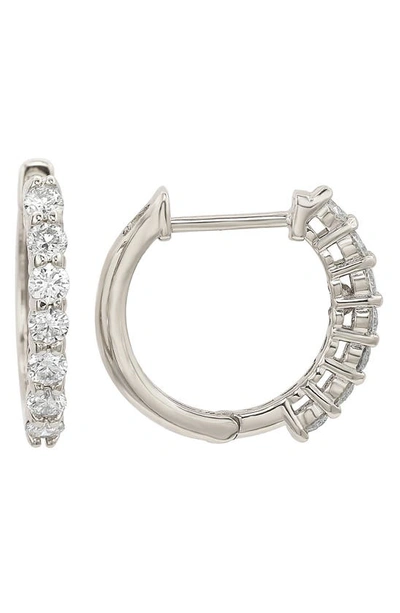 Suzy Levian 14k 0.50 Ct. Tw. Diamond Huggie Earrings In White