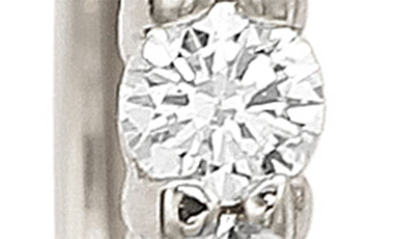 Suzy Levian 14k 0.50 Ct. Tw. Diamond Huggie Earrings In White