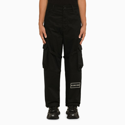 Shop 44 Label Group | Black Canvas Helm Trousers