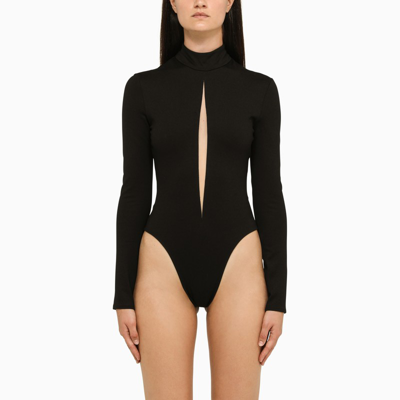 Shop David Koma | Black Body Top With Cut-out
