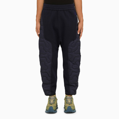 Shop Moncler X Salehe Bembury | Blue Quilted Jogging Trousers