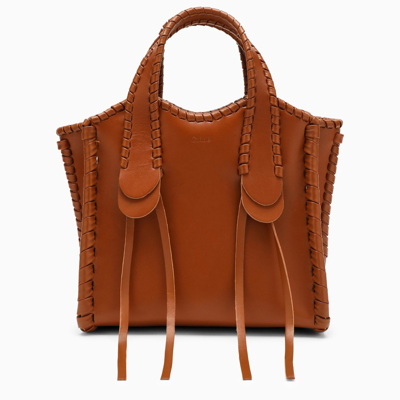 Shop Chloé Caramel Mony Small Tote Bag In Brown