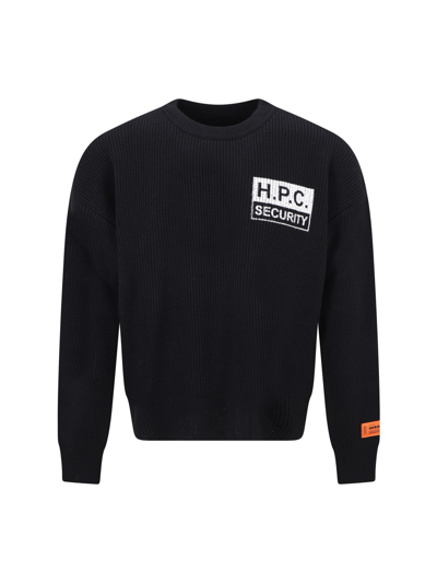 Shop Heron Preston Sweater In Black Whit