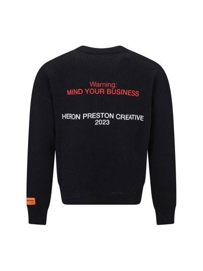 Shop Heron Preston Sweater In Black Whit