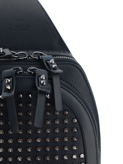 The Amazing Loubifunk - Backpack - Patent calf leather Cosmos - Black -  Christian Louboutin