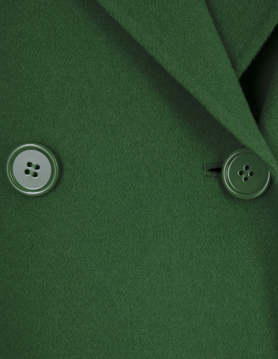 Shop 's Max Mara Green Zenith Coat In Verde