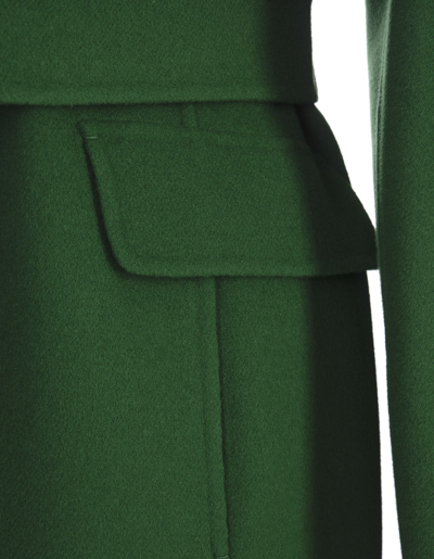 Shop 's Max Mara Green Zenith Coat In Verde