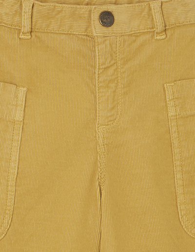 Shop Bonpoint Gold Yellow Looping Trousers In Giallo