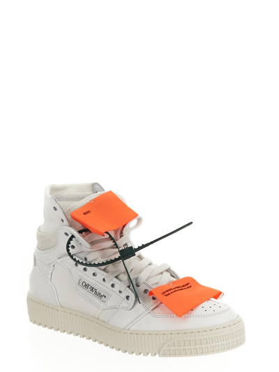 Off-white White 3.0 Off Court Leather Sneakers In White