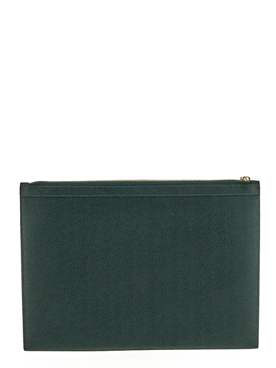 Shop Thom Browne Medium Document Holder In Green