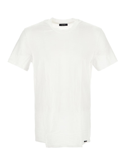 Shop Tom Ford Underwear Crewneck T-shirt In White