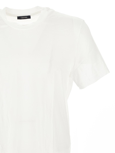 Shop Tom Ford Underwear Crewneck T-shirt In White