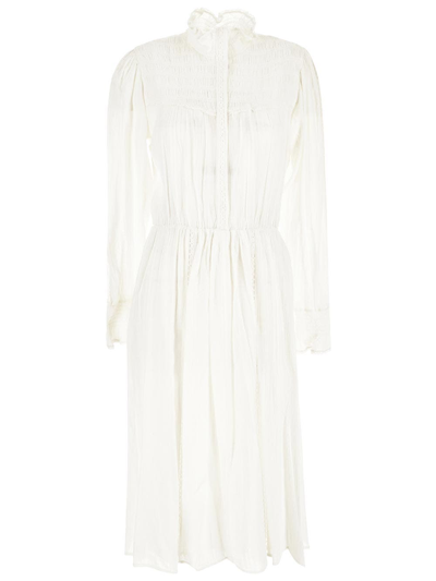 Shop Isabel Marant Étoile Imany Midi Dress In White