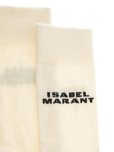 Shop Isabel Marant Dawi Socks In Ivory