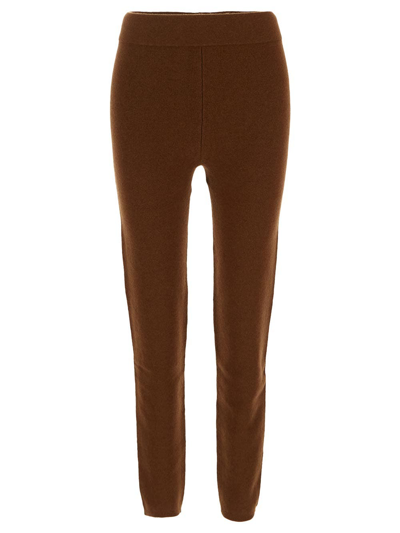 Shop Max Mara Alare Trousers In Brown