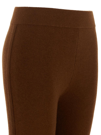 Shop Max Mara Alare Trousers In Brown