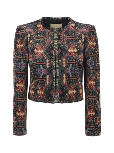 Shop Isabel Marant Valian Jacket In Multicolor