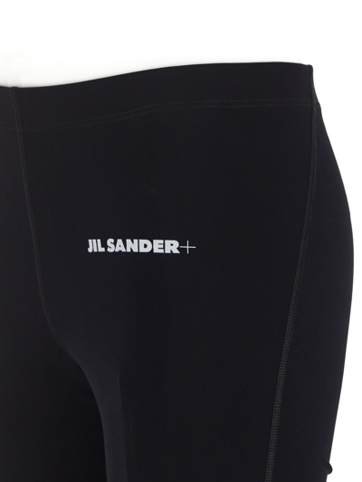 Shop Jil Sander Logo Leggings In Black