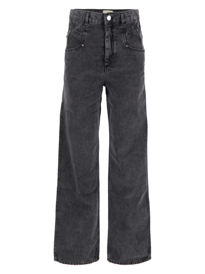 Shop Isabel Marant Dileskoa Jeans In Grey